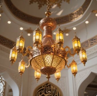 lampu gantung masjid tembaga (8)